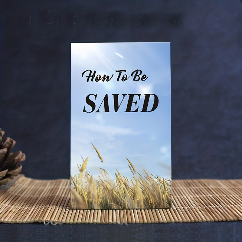 100pcs Inspirational Gospel Tracts - Pocket-Sized Christian Prayer Cards with Bible Verses, Elegant Design, Perfect for Friendship Day & Everyday Use
