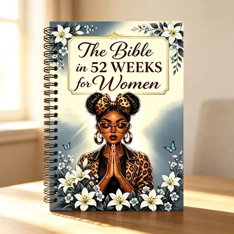 Bible Women's Annual Devotional Book, 52-Week Reading Plan, Daily Scripture And Reflection Space, Devotional Journal, Women's Silent Illustration Cover, Suitable for Individual Meditation/Group Reading, Christian Faith Inspirational Gift, Wom