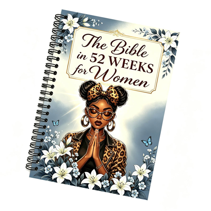 Bible Women's Annual Devotional Book, 52-Week Reading Plan, Daily Scripture And Reflection Space, Devotional Journal, Women's Silent Illustration Cover, Suitable for Individual Meditation/Group Reading, Christian Faith Inspirational Gift, Wom