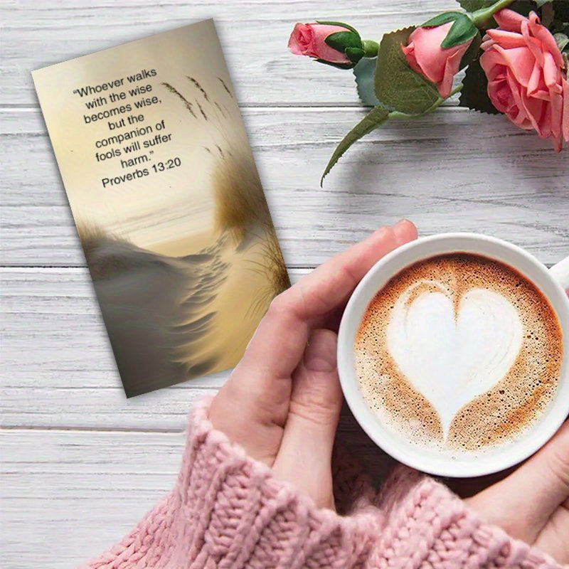 120pcs Sunset Bible Verse & Poetry Card Set - Inspirational Christian Prayer Cards for Friends, Family, Christmas & Thanksgiving Gifts