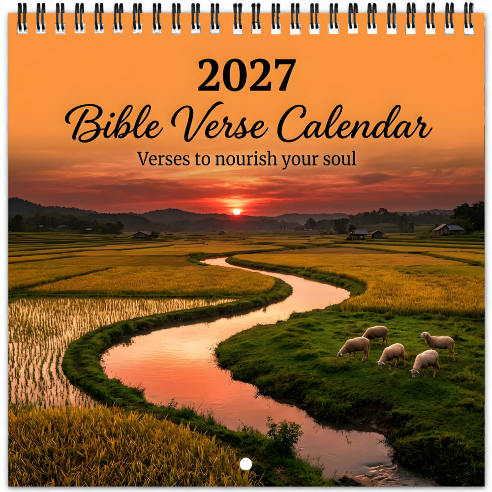 2027 Christian Wall Calendar/Bible Verse Calendar Print/Monthly Bible Verse Wall Calendar/Funny 2027 Wall Calendar with Humorous Monthly Designs for Office And Home Decor