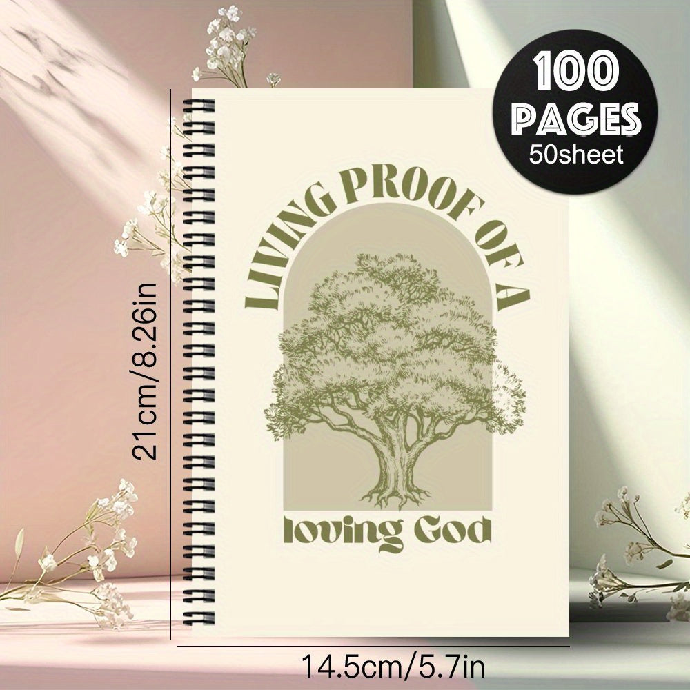 1 Book Elegant Christian Bible Journaling Bible with Spiral Binding - Lineated Pages Suitable for Prayer Diary, Bible Study Book for Women & Pastors, Church, Home, Office - Compact Spiritual Organizer Gift with Cover Design