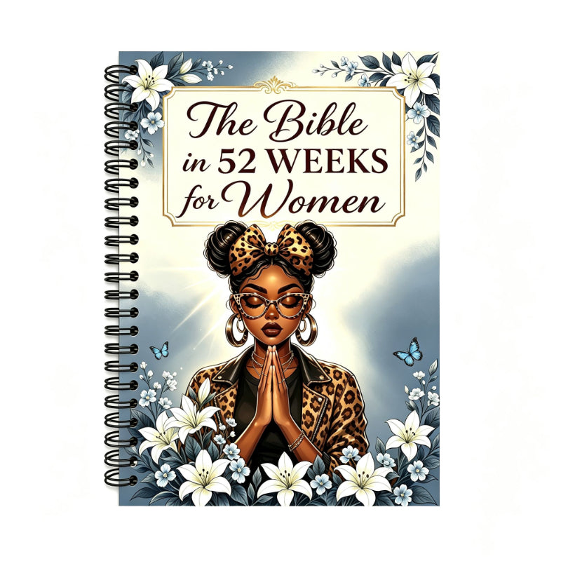 Bible Women's Annual Devotional Book, 52-Week Reading Plan, Daily Scripture And Reflection Space, Devotional Journal, Women's Silent Illustration Cover, Suitable for Individual Meditation/Group Reading, Christian Faith Inspirational Gift, Wom