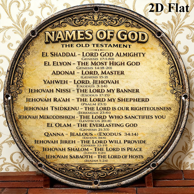 Vintage Bible-Themed God's Name Wall Plaque - Artificial Hebrew Lettering Suitable for, Church, Decor - Religious Sign for Jewish Housewarming Gift & Biblical Decoration Halloween Christmas Decoration