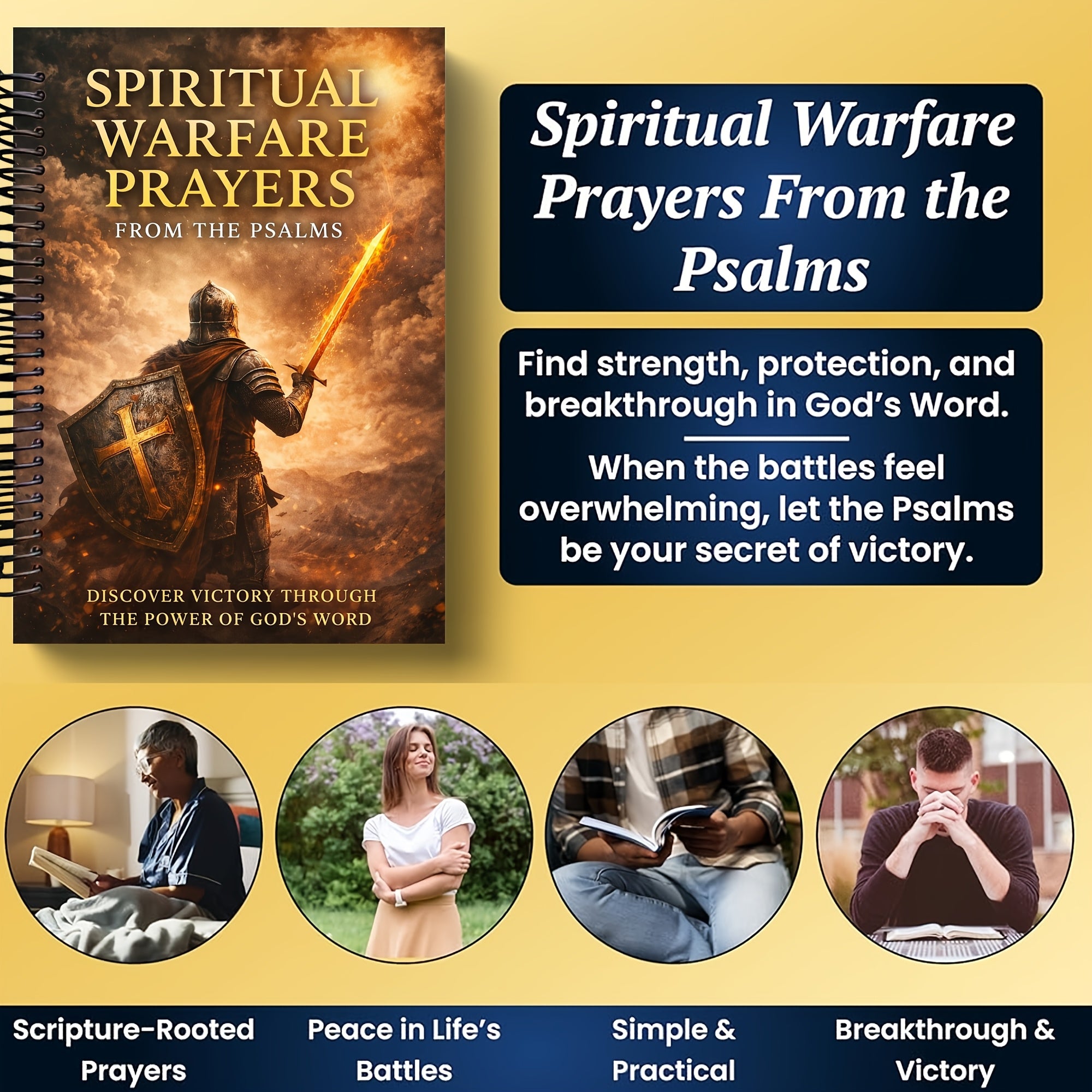 Spiritual Warfare Prayers from the Psalms: A Devotional Guide for Strength, Protection, and Breakthrough