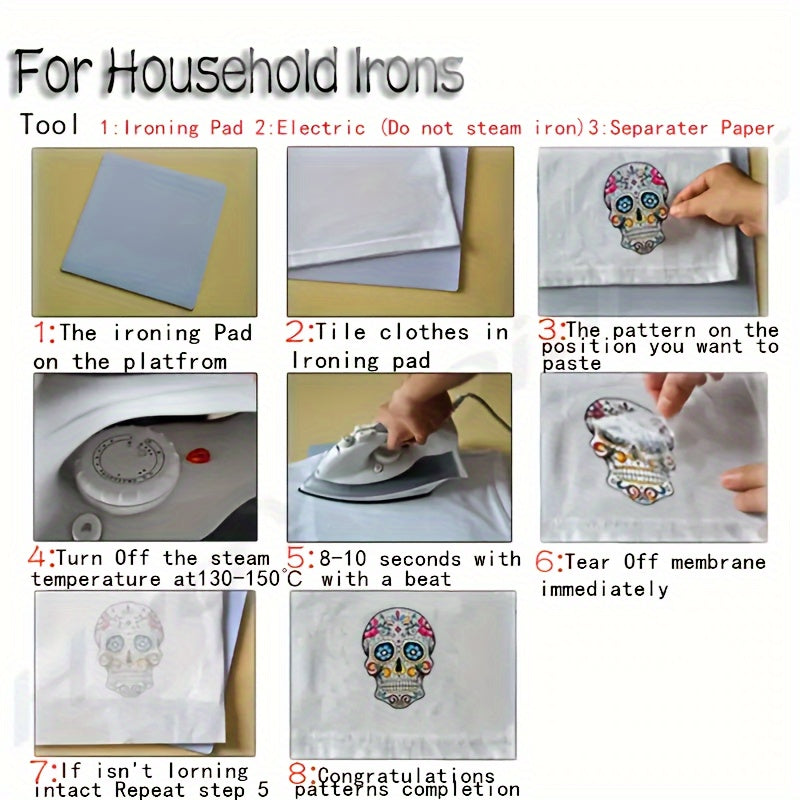 1pc- Christianity Heat Transfer Stickers Ironing Clothing Supplies and Decal Patches Suitable for DIY T-shirt Sweatshirt Jeans Hoodie Backpack Jacket Handbag Pillow