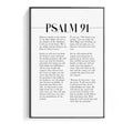 Psalm 91 Scripture Wall Art, He Who Dwells In The Shelter, Bible Verse Artwork For Your Christian Home Decor