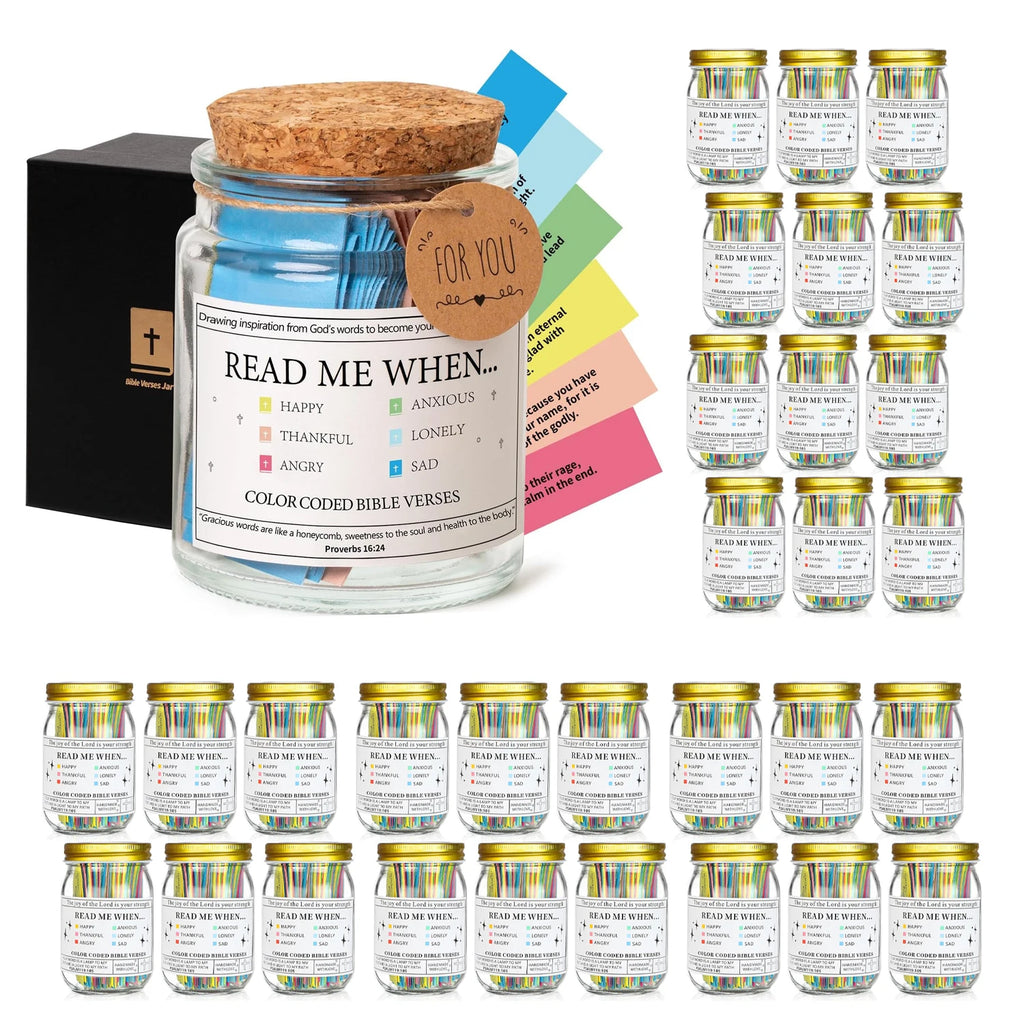 Bible Verses for Emotions Jar Feelings Verse Prayer Request Cards Christian Bible Gifts Church Gift for Women Men