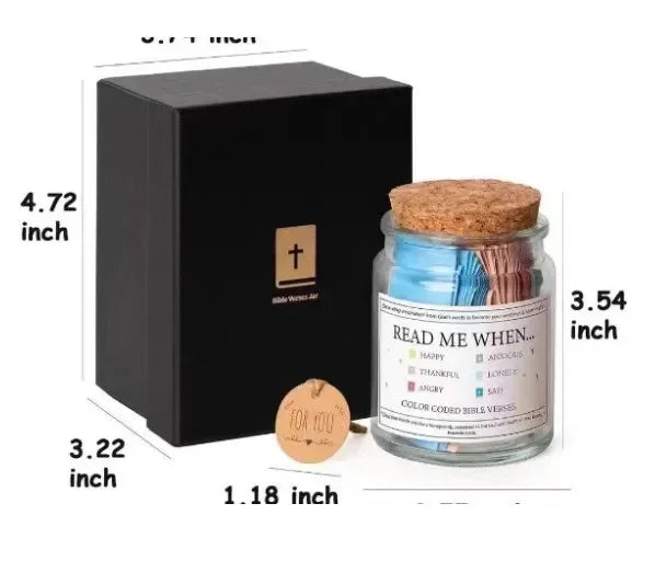 Bible Verses for Emotions Jar Feelings Verse Prayer Request Cards Christian Bible Gifts Church Gift for Women Men
