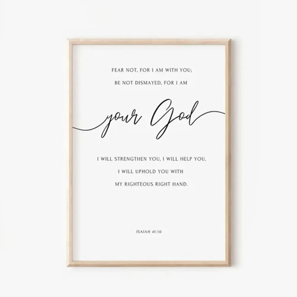 Bible Verse The Lord Your God Is Good Minimal Christian Scripture Wall Art Canvas Painting Posters For Living Room Home Decor