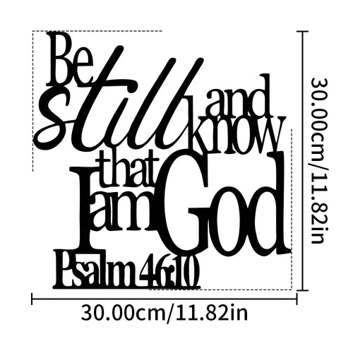 1PC Metal Bible Verse Wall Art, Christian Home Decor, Hanging Sign for Living Room