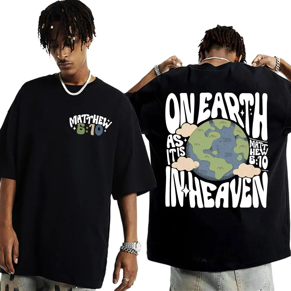 Go Make Disciples Christian Streetwear T Shirts Vintage Men Bible T Shirt Women's Fashion Aesthetic Cotton Short Sleeve T-shirts