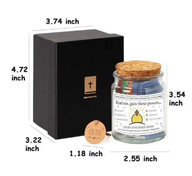 Bible Verses for Emotions Jar Feelings Verse Prayer Request Cards Christian Bible Gifts Church Gift for Women Men