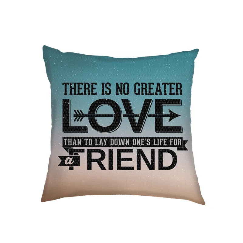 Flower Bible Verse Double-side Print Cushion Covers Christian Biblical Proverbs Pillowcase Home Decor Sofa Bedroom Pillow Cover