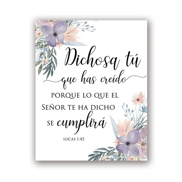 Spanish Bible Verse Quote Poster Verso De La Biblia Espanol Print Modern Scripture Wall Art Canvas Painting Christian Home Decor