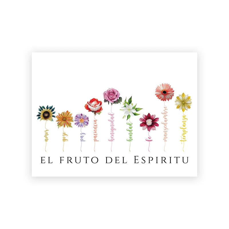 Spanish Bible Verse Quote Poster Verso De La Biblia Espanol Print Modern Scripture Wall Art Canvas Painting Christian Home Decor