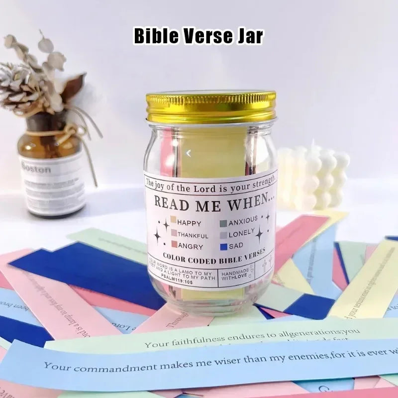 Bible Verses for Emotions Jar Feelings Verse Prayer Request Cards Christian Bible Gifts Church Gift for Women Men