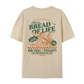 Bread of Life Funny Christian T-Shirt Bible Verse Inspirational Graphic Tee Loose Retro Jesus Faith Men Shirt Vintage Unisex Top