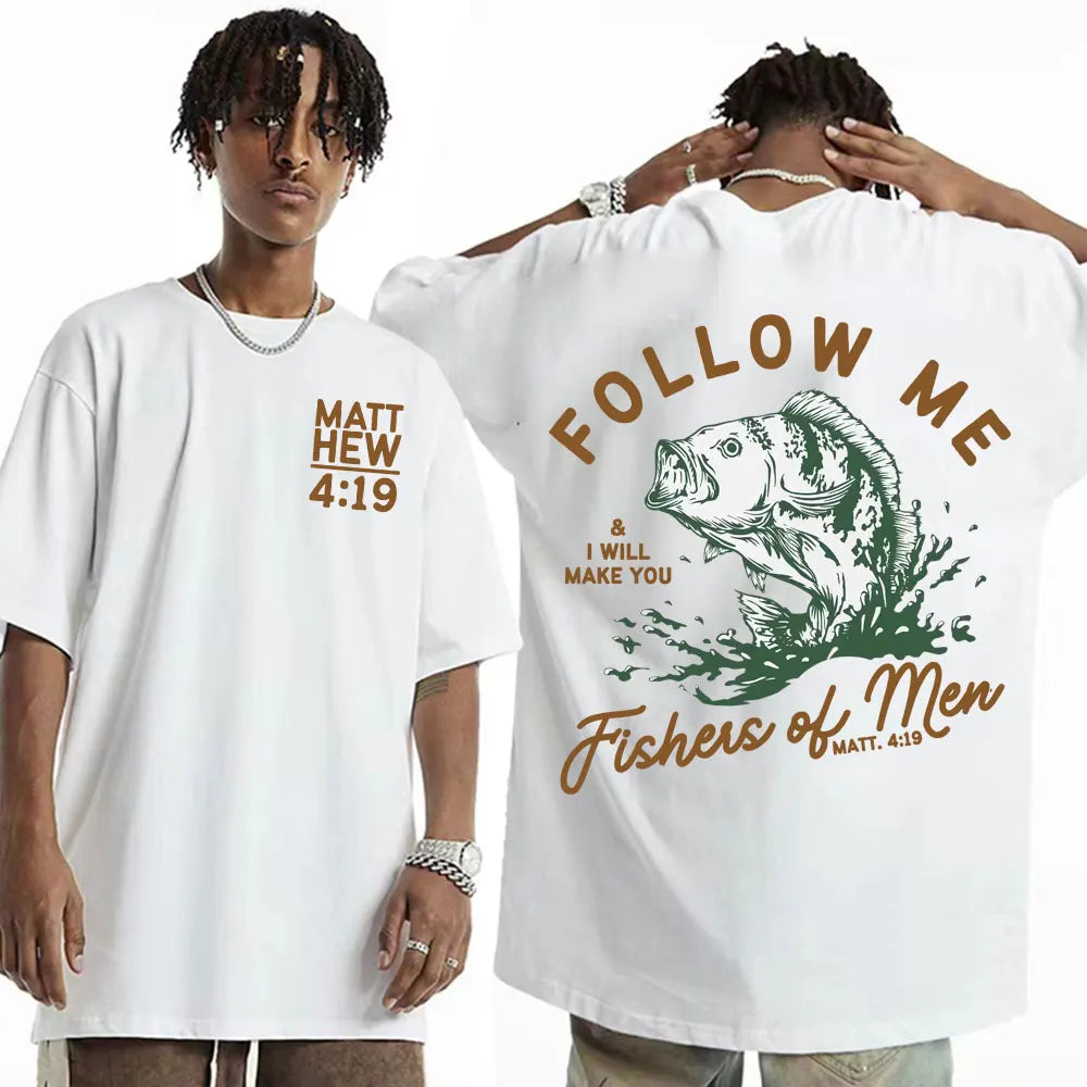 Go Make Disciples Christian Streetwear T Shirts Vintage Men Bible T Shirt Women's Fashion Aesthetic Cotton Short Sleeve T-shirts