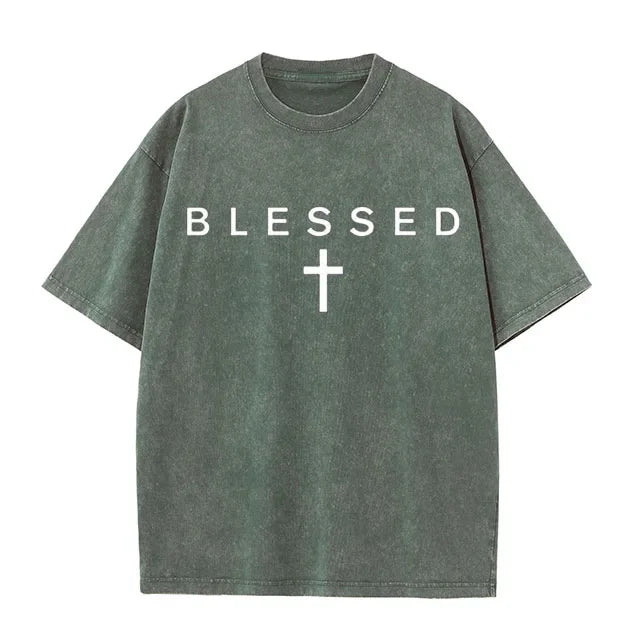 Unisex Christian Faith T-Shirt for Women & Men Jesus Christ Cross Design Inspirational Bible Quote Religious Gift Tee Casual Top