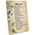 1pc Canvas Poster Religion Art, Psalm 91 Wall Art Spanish Verses No Frame Christian Bible Verses Wall Decor Inspirational Quotes