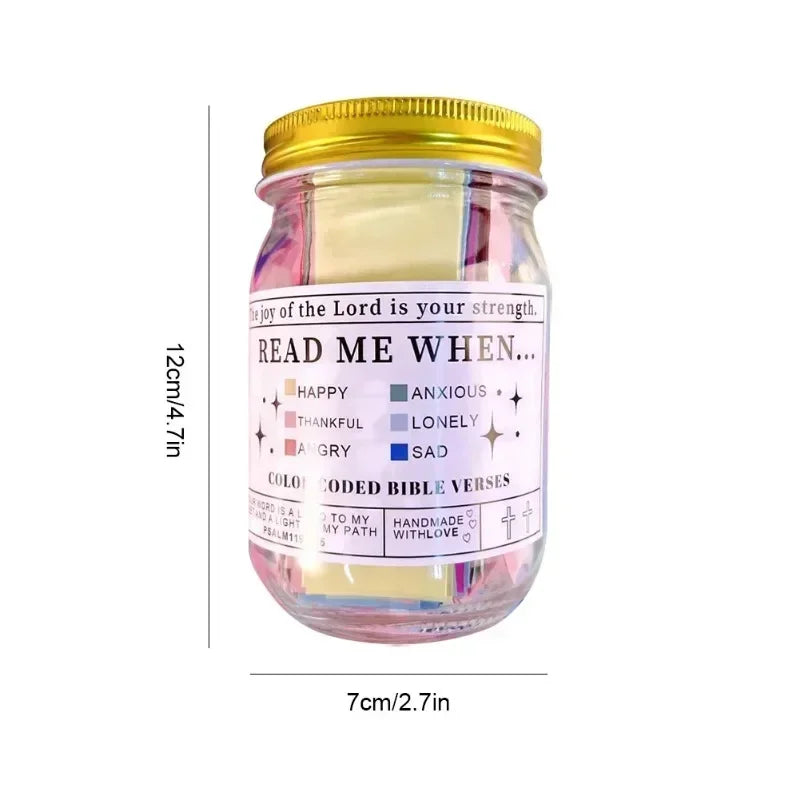 Bible Verses for Emotions Jar Feelings Verse Prayer Request Cards Christian Bible Gifts Church Gift for Women Men