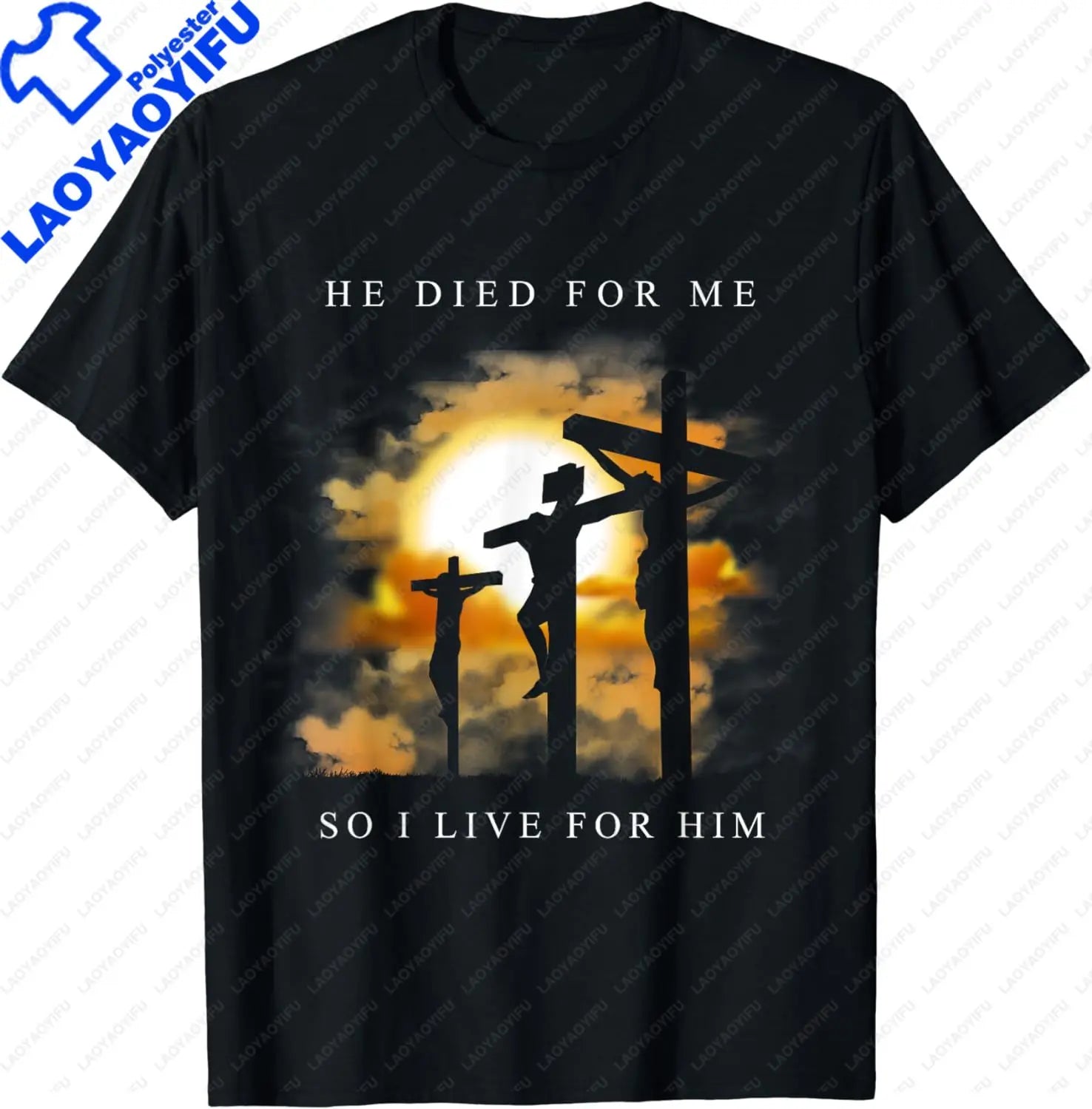 Christian Bible Verse - Jesus Died for Me T-Shirt  Mens T Shirts Custom Printed Graphic T Shirts  Streetwear Camisetas