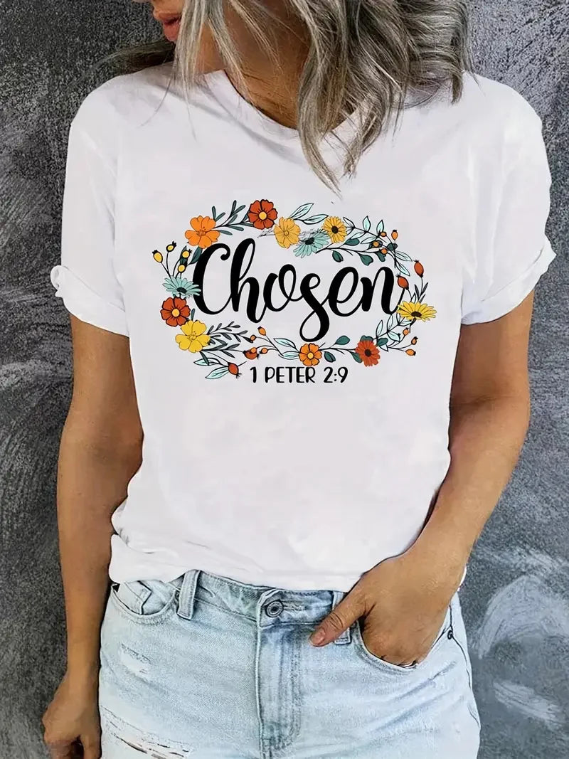 Bible Verse T-shirts Christian Bible Verse Tshirts Religious Aesthetic T-shirt Selection Bible Verse T-shirts Mother's Day Gifts