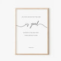 Bible Verse The Lord Your God Is Good Minimal Christian Scripture Wall Art Canvas Painting Posters For Living Room Home Decor
