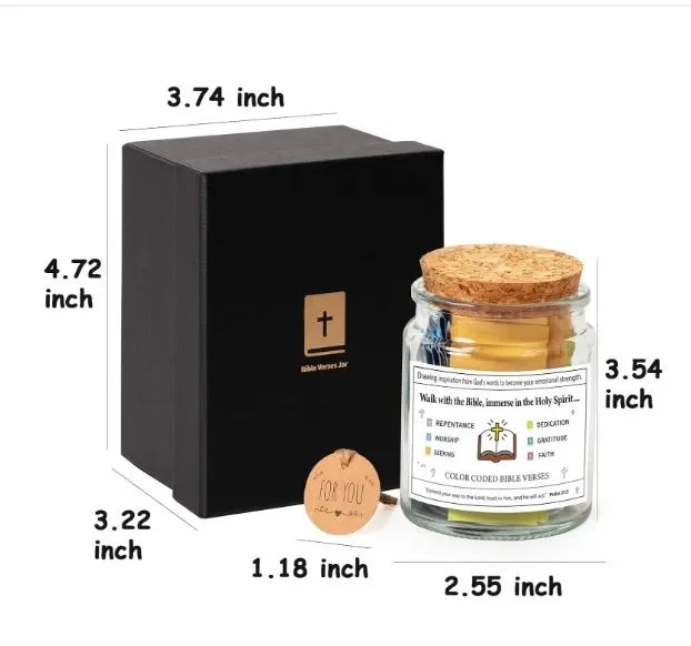 Bible Verses for Emotions Jar Feelings Verse Prayer Request Cards Christian Bible Gifts Church Gift for Women Men