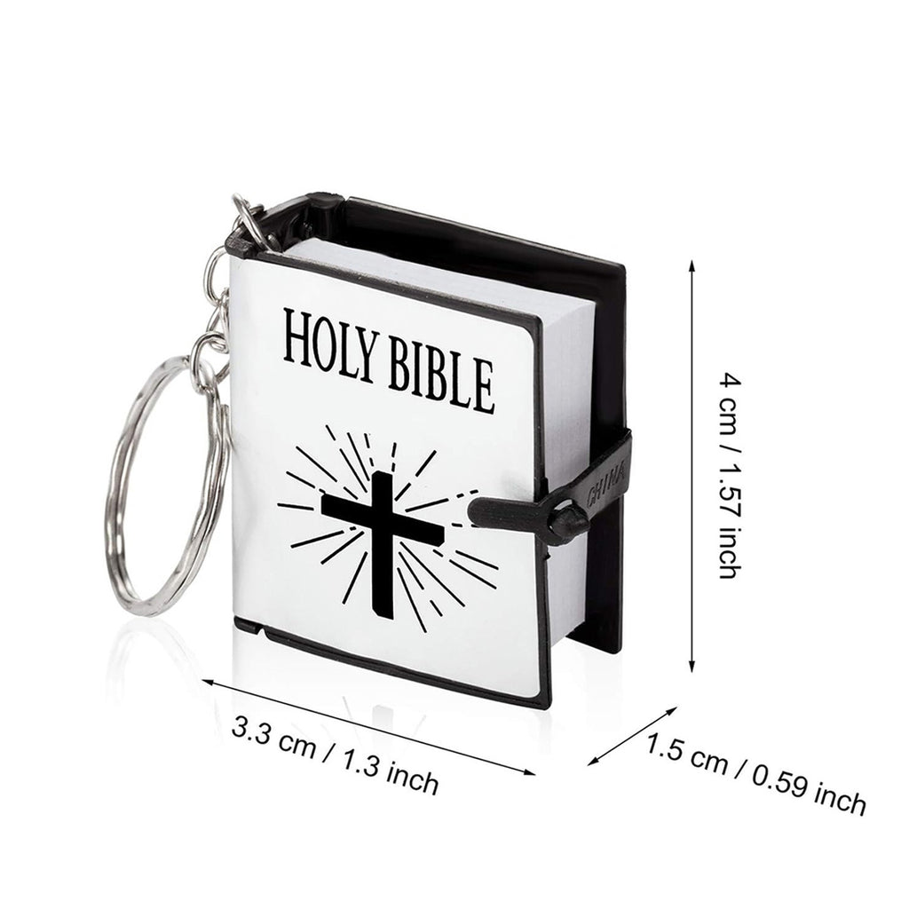 [Bible Keychain Gifts] Bible Keychains - Mini Bible Pendants - Church Souvenirs - Bag Charms - Car Key Pendants - Keychain Decorations - Gifts for Family, Friends, Lovers, Colleagues - Church Event Gifts - Halloween Gifts - Christmas Gifts