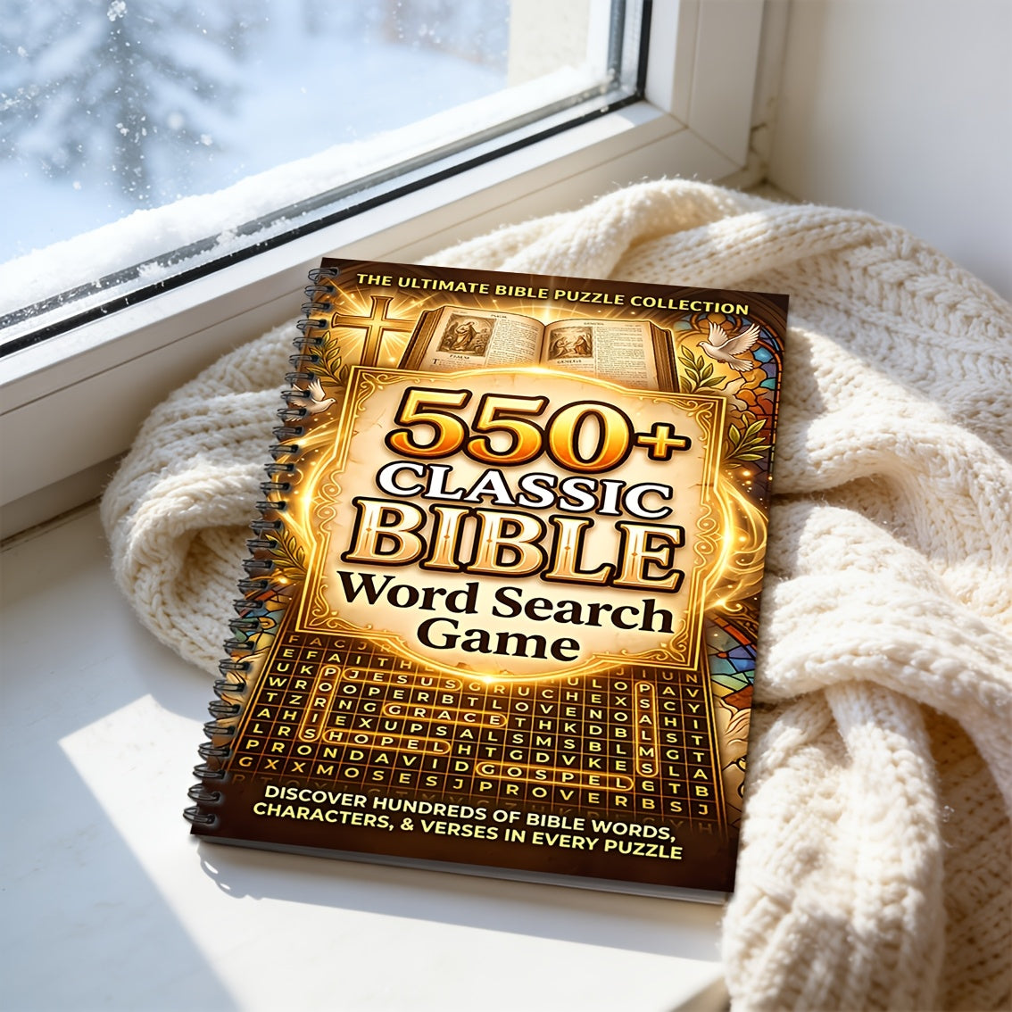 Large-Print Classic Bible Word Search | This Book Features Over 550 Highly Inspiring Words, Designed to Exercise The Mind. It Serves Not Solely As an Excellent Gift for Adults And Seniors But Also As an Ideal Brain-Boosting Puzzle Game
